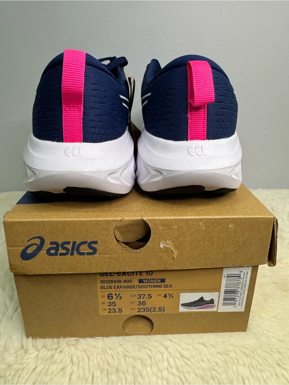 ASICS GEL-Excite 10 1012B418-405 Blue Expanse Low Top Lace Up Women